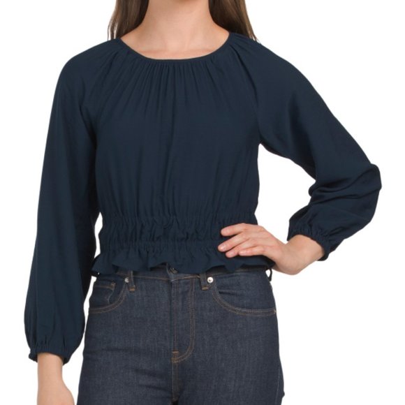 MADEWELL Tops - NWT MADEWELL Georgia Tie Back Top Dark Indigo 261tn